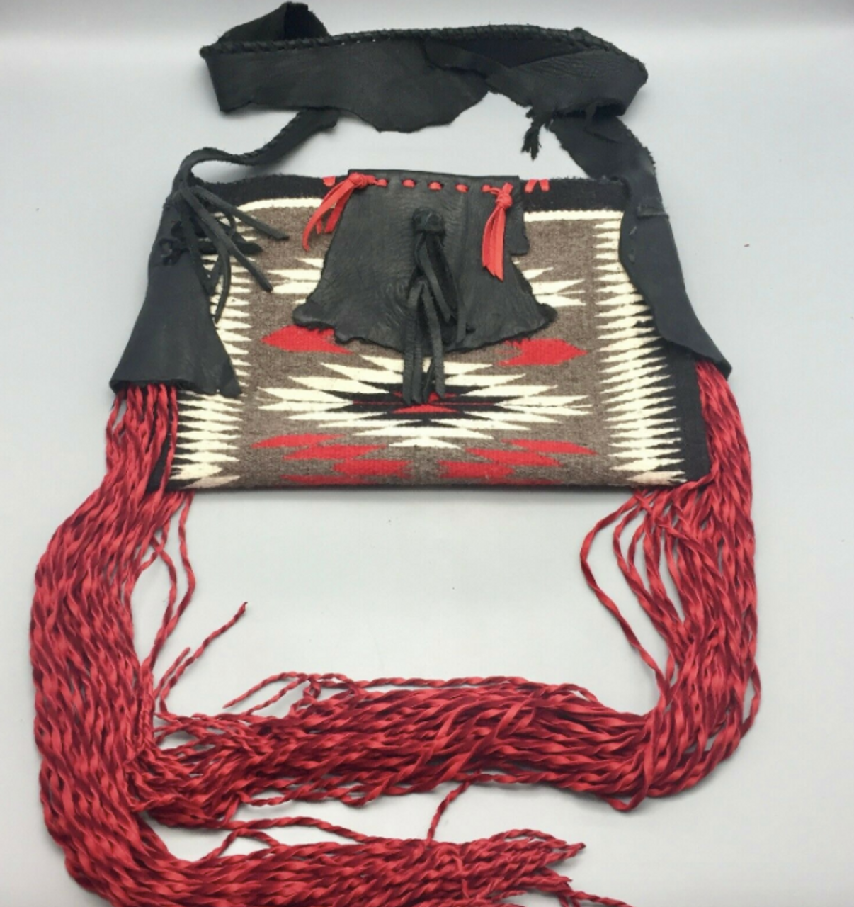 The Red Casa Grande Tooled Leather Top Navajo Fringe Bag – Shop Envi Me