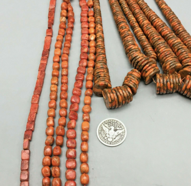 Strands of EYE-CATCHING Coral Beads - Main Image