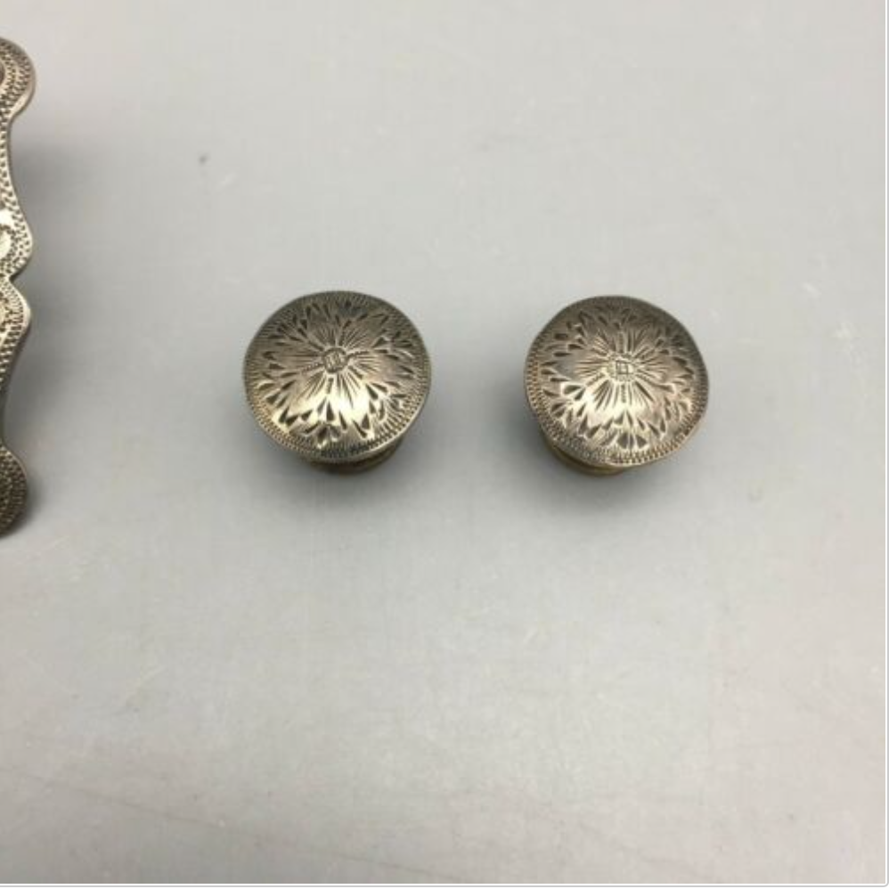 ANCIENNE POIGNÉE DE porte en fonte émaille noire ronde vintage EUR 5,00