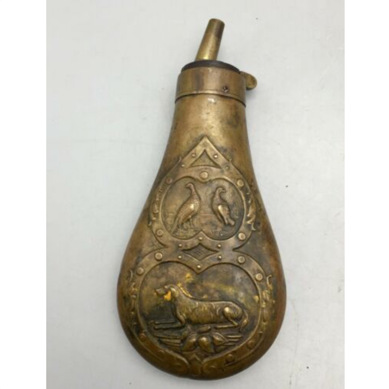 Antique Brass Gun Powder Flask| Antique Brass Brood dani 