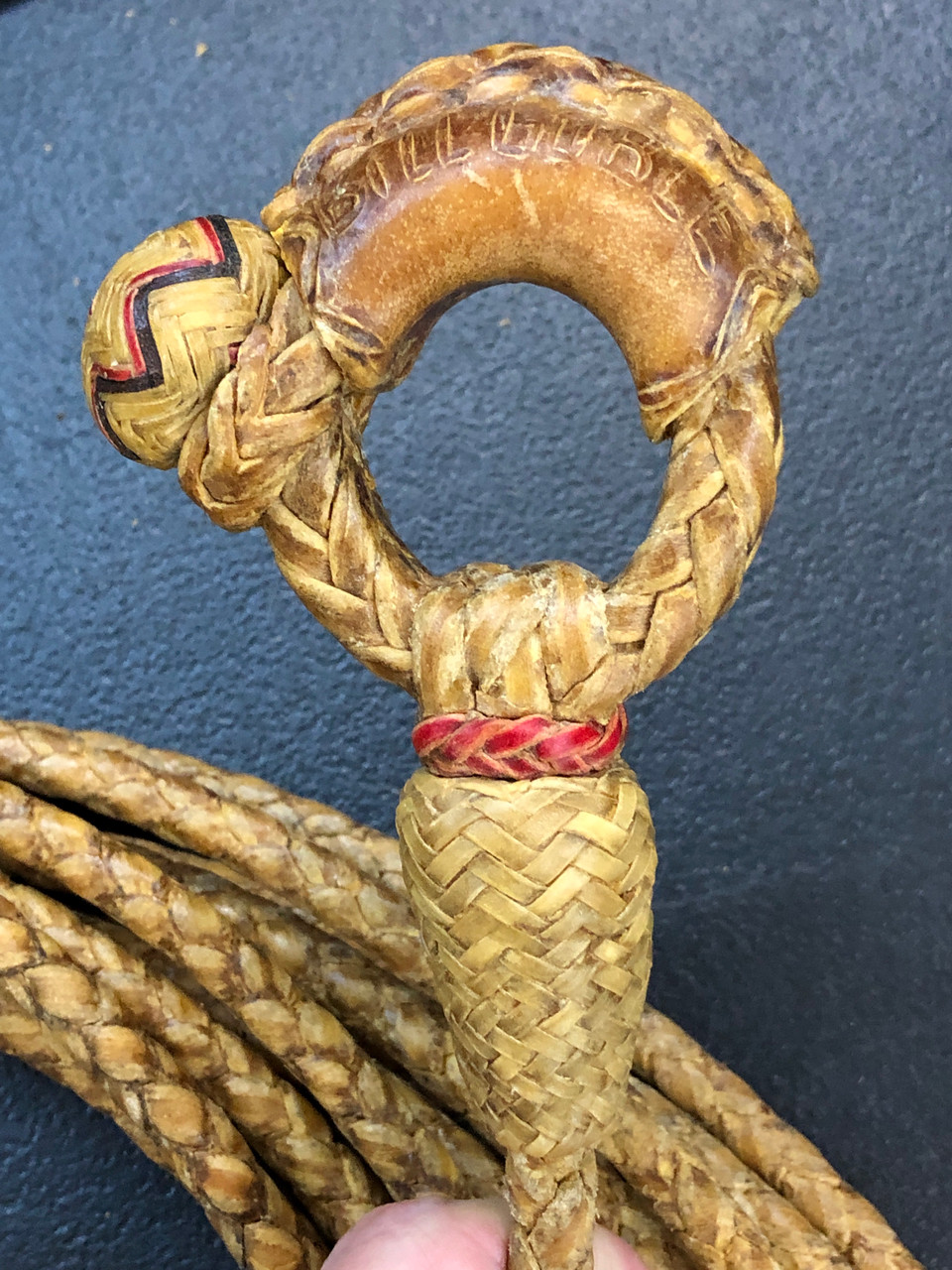 An Amazing 4-Strand Handmade Rawhide Reata by Luis Ortega