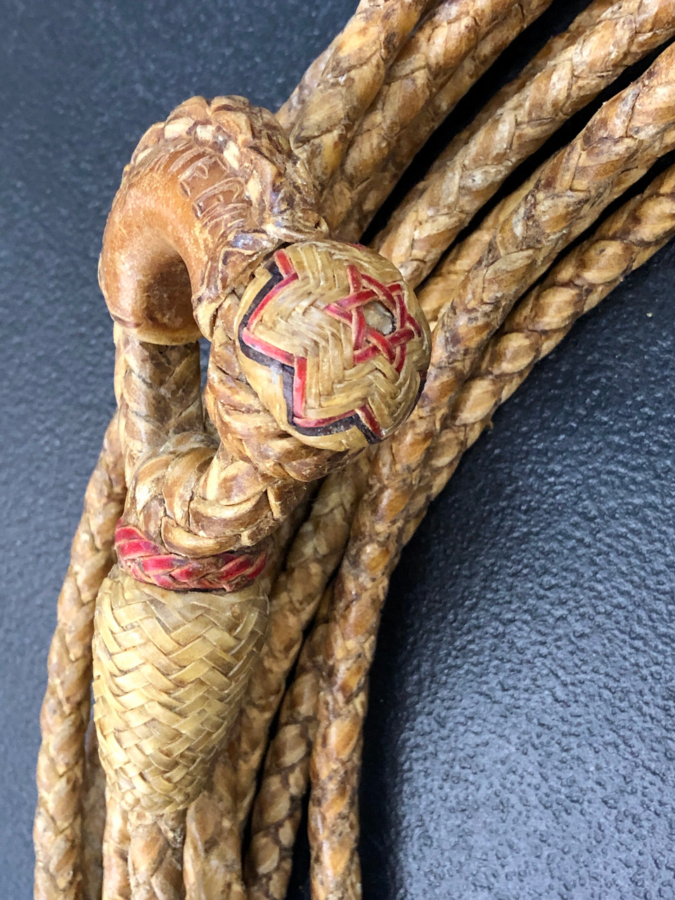 An Amazing 4-Strand Handmade Rawhide Reata by Luis Ortega