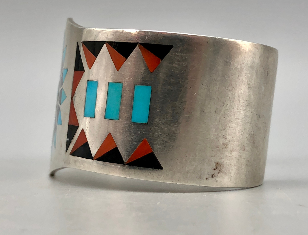 Zuni Inlay Bracelet and Belt Buckle by Fred Natachu