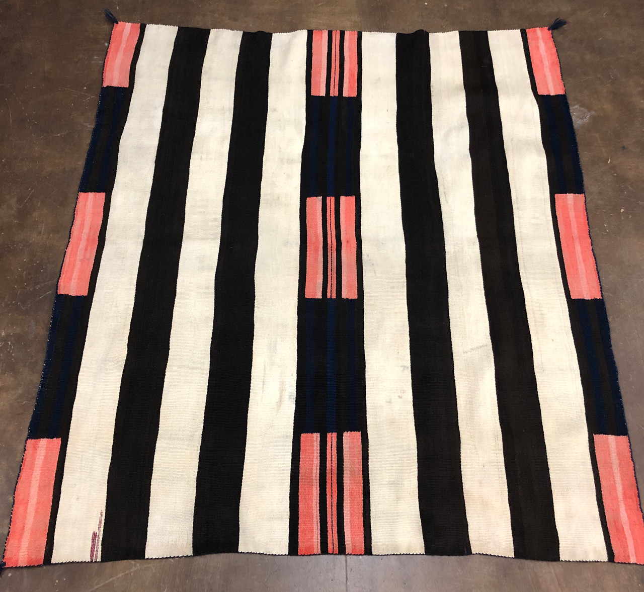 A Rare Original Navajo Chief's Blanket Circa 1870 to 1880