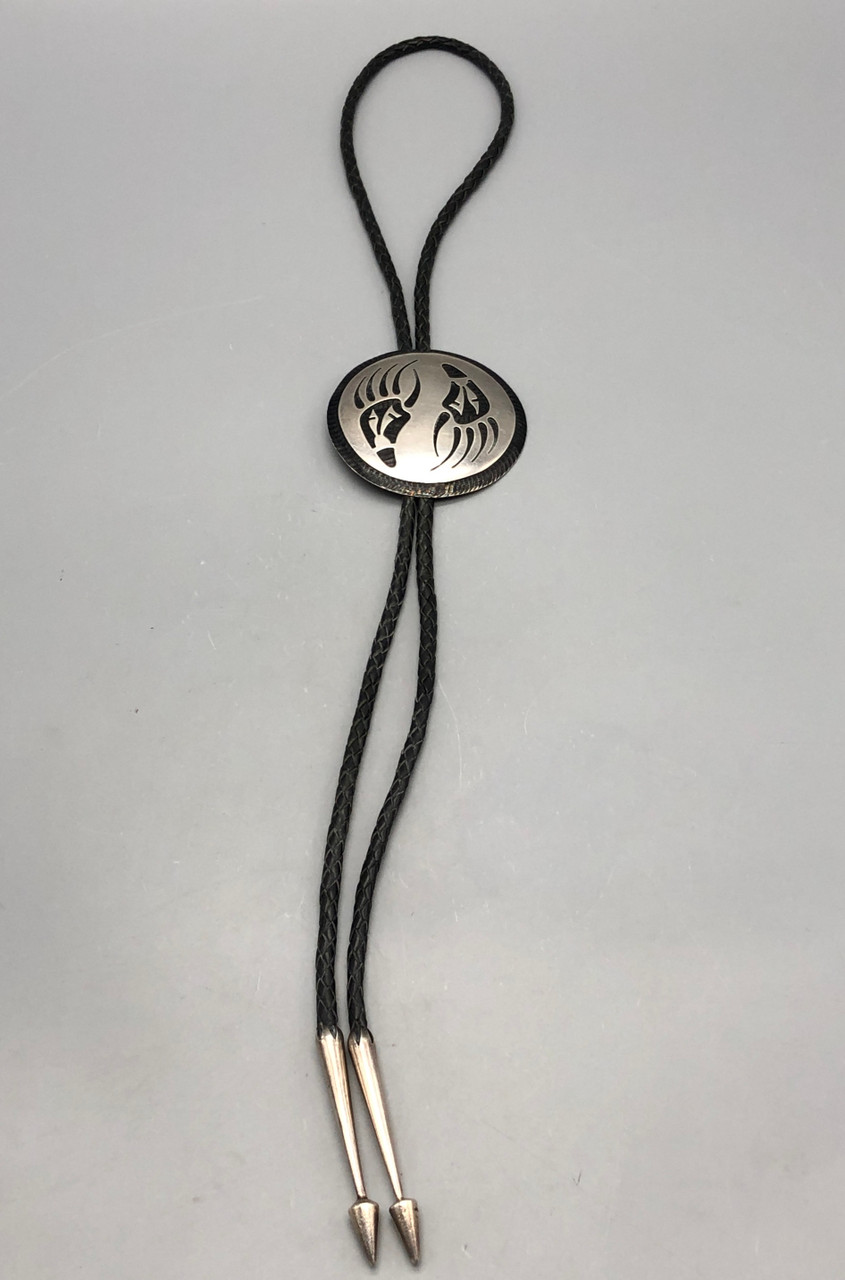 Collectible Bernard Dawahoya Overlay Bolo Tie