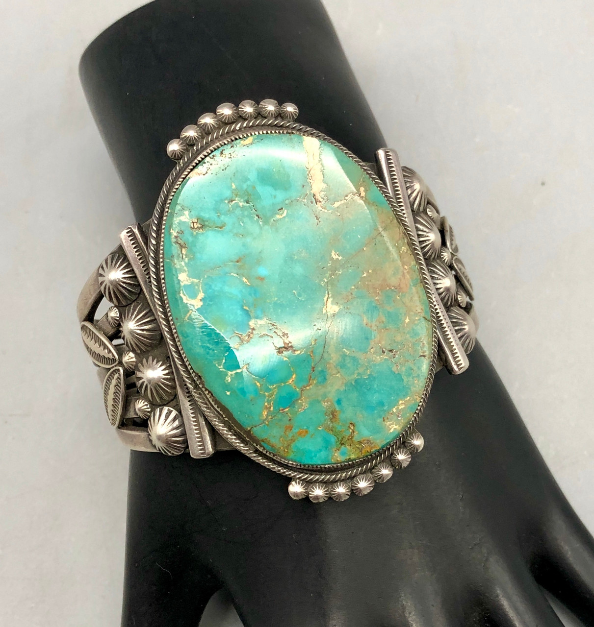 Tantalizing Turquoise and Sterling Silver Bracelet by Harry