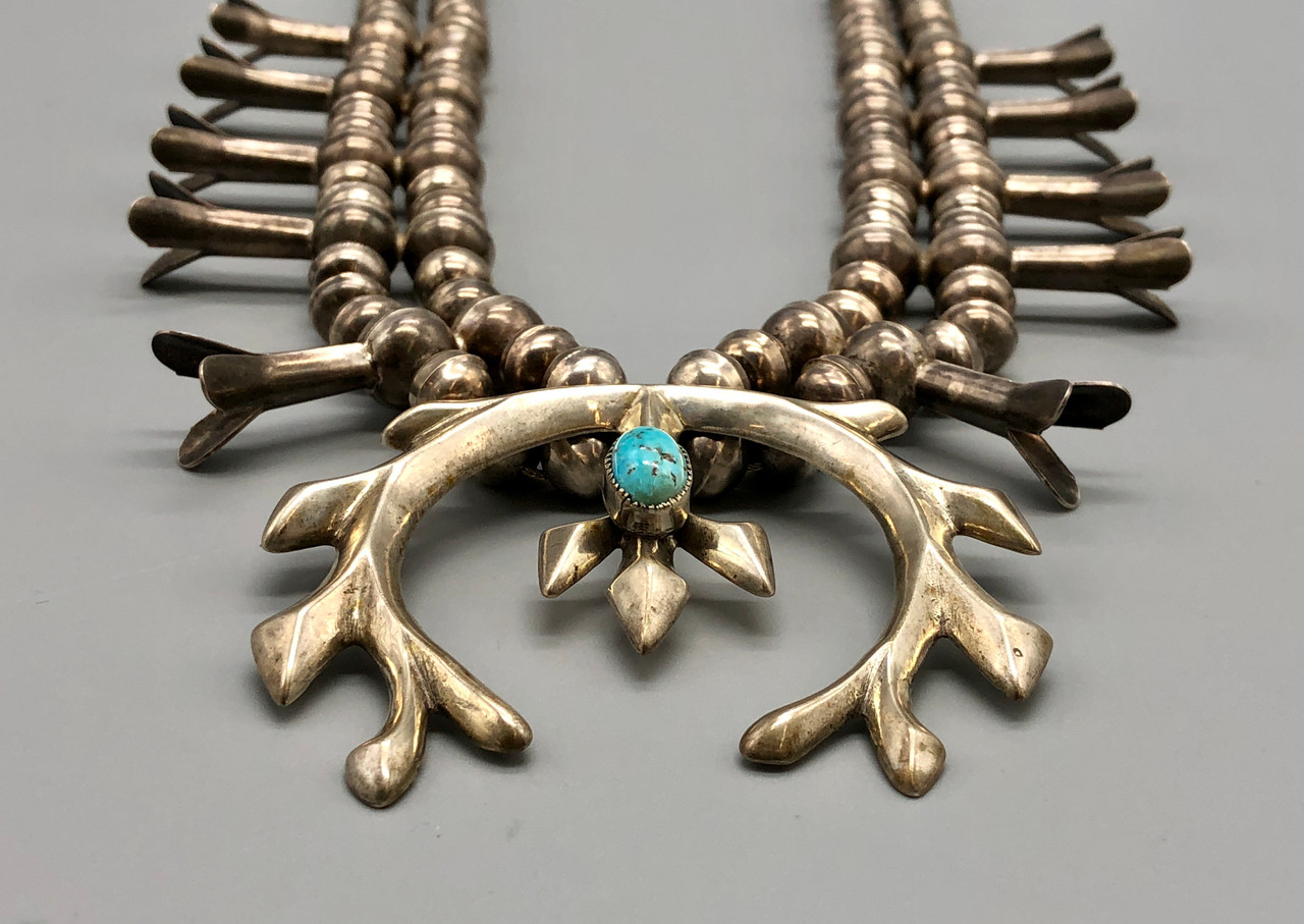 Beautiful Unique Squash Blossom Necklace