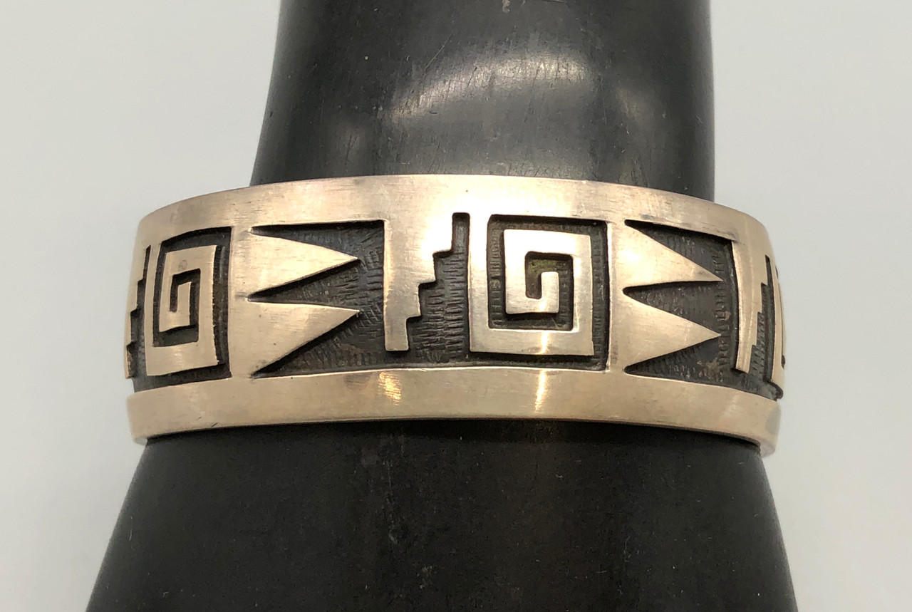 ワ*盛様 HOPI ホピManuel Hoyungwa オーバーレイ バングル Manuel Hoyungwa Hopi Overlay Bracelet
