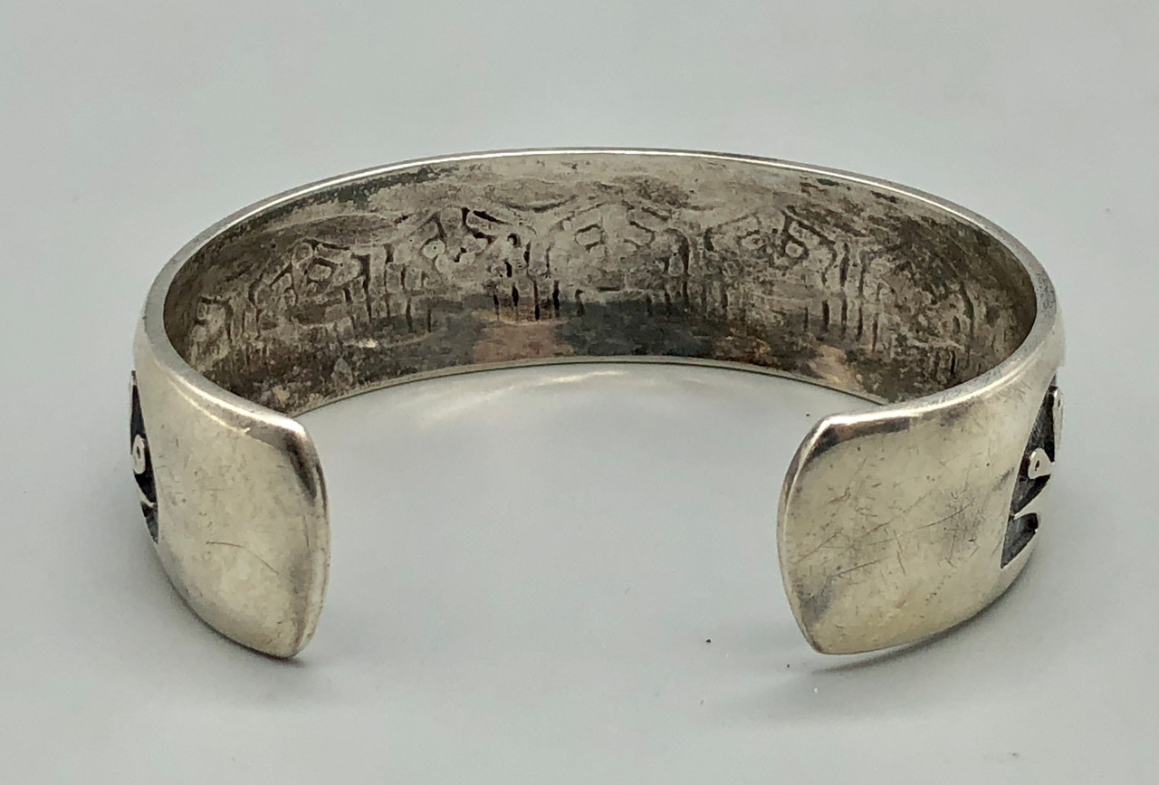 Bernard Dawahoya Sterling Silver Overlay Bracelet