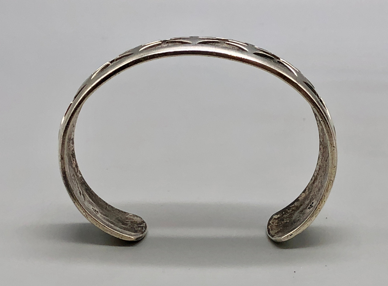 Bernard Dawahoya Sterling Silver Overlay Bracelet