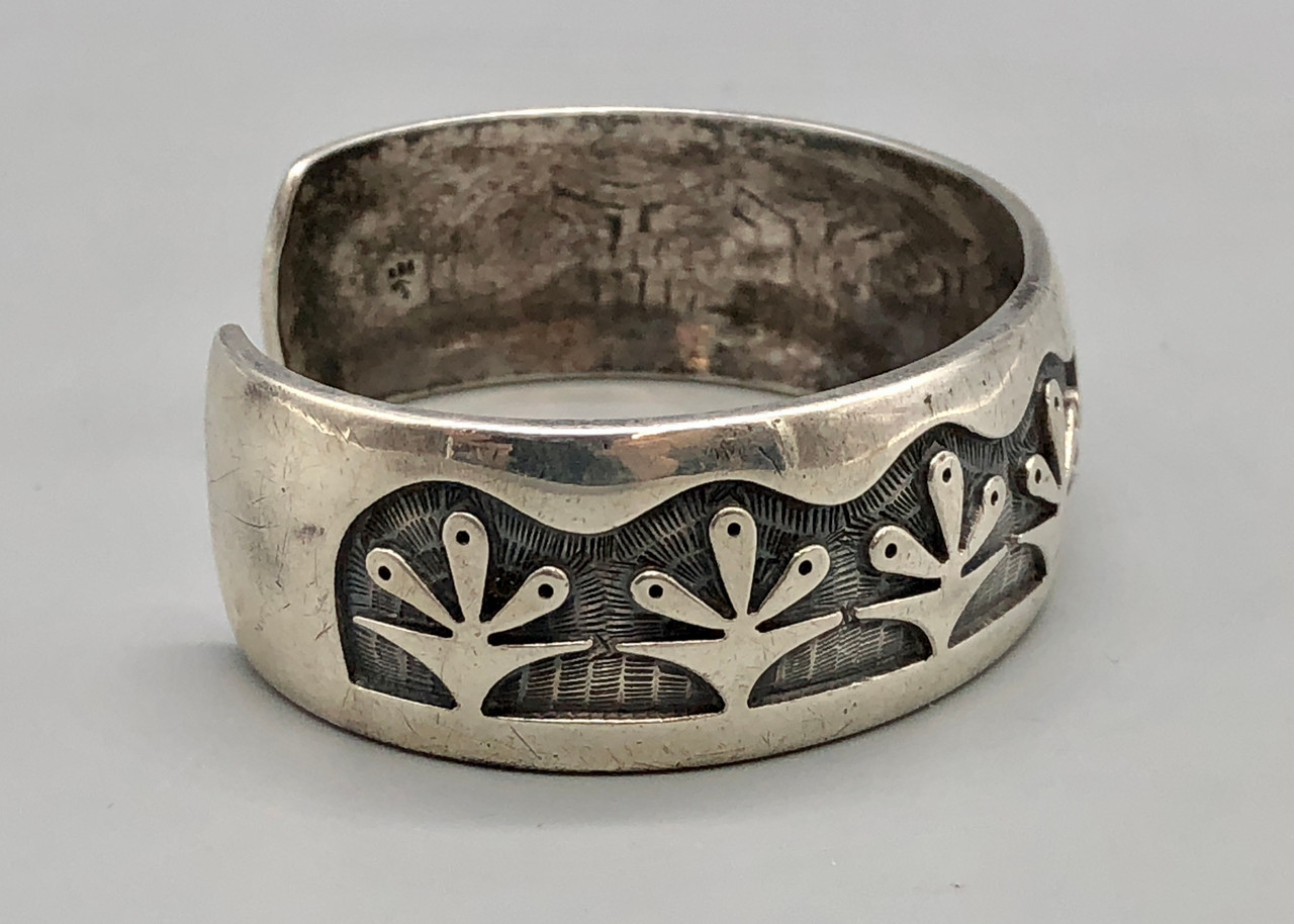 Bernard Dawahoya Sterling Silver Overlay Bracelet