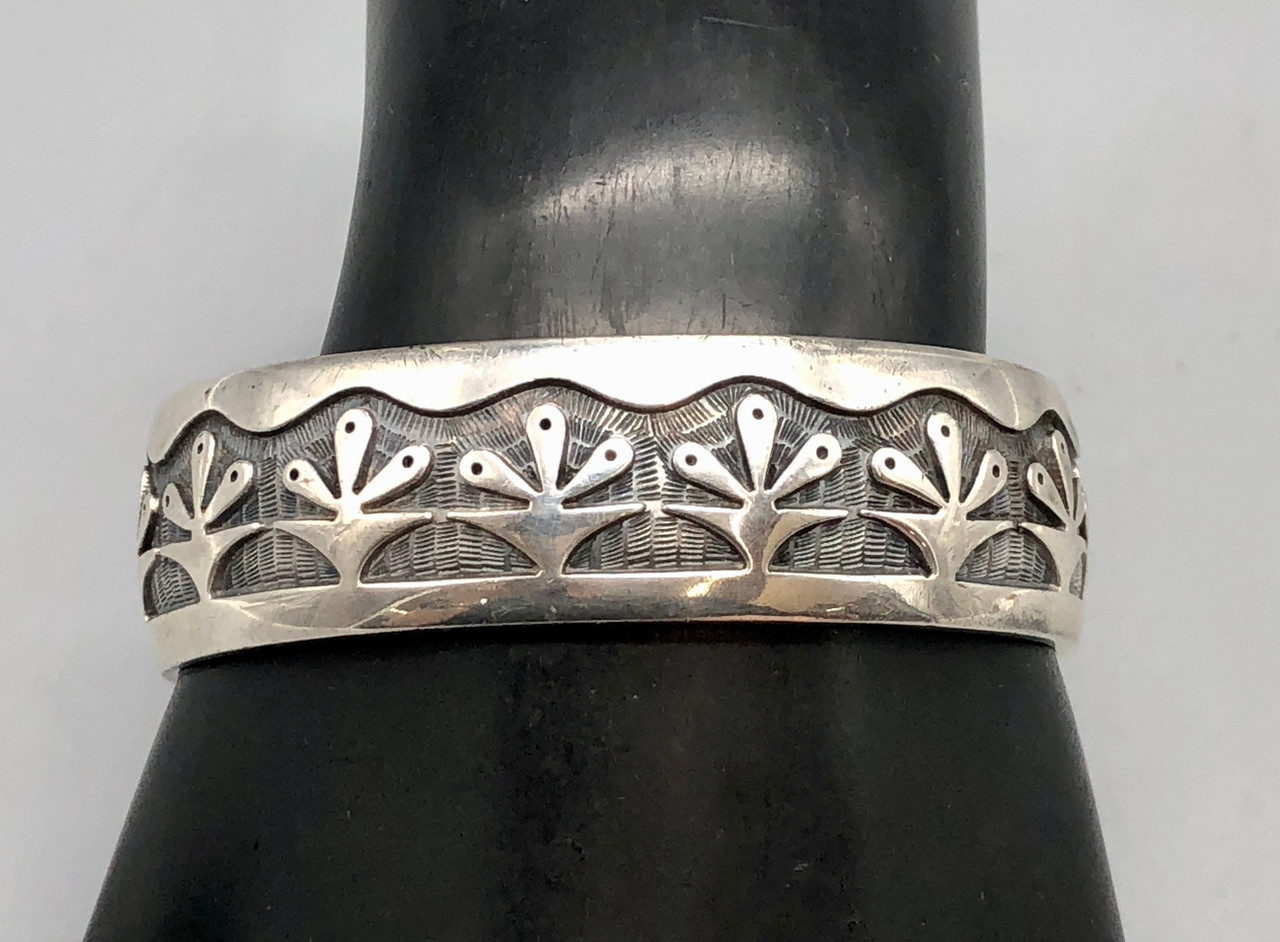 Bernard Dawahoya Sterling Silver Overlay Bracelet