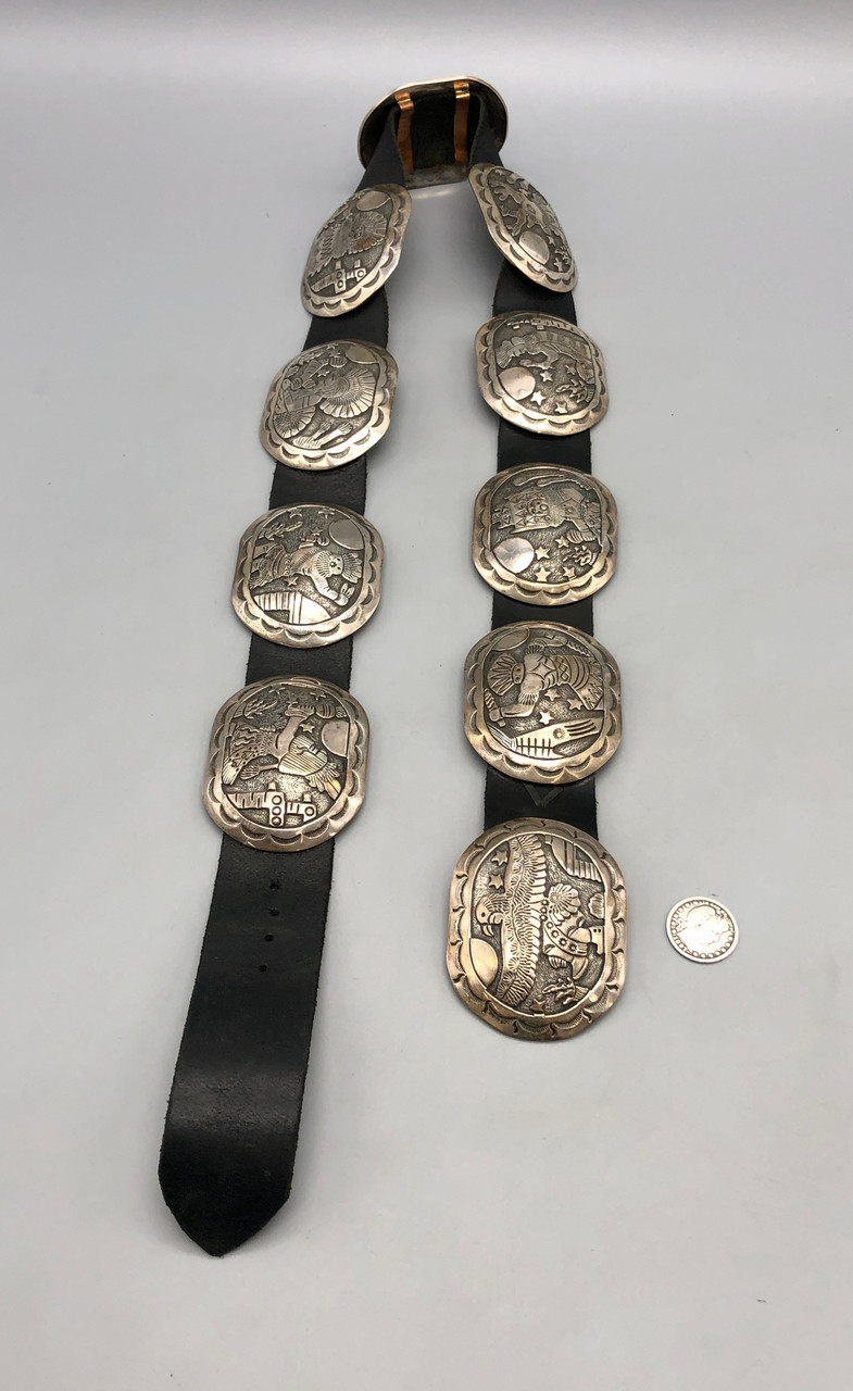 Storyteller Becenti Concho Belt display picture 2