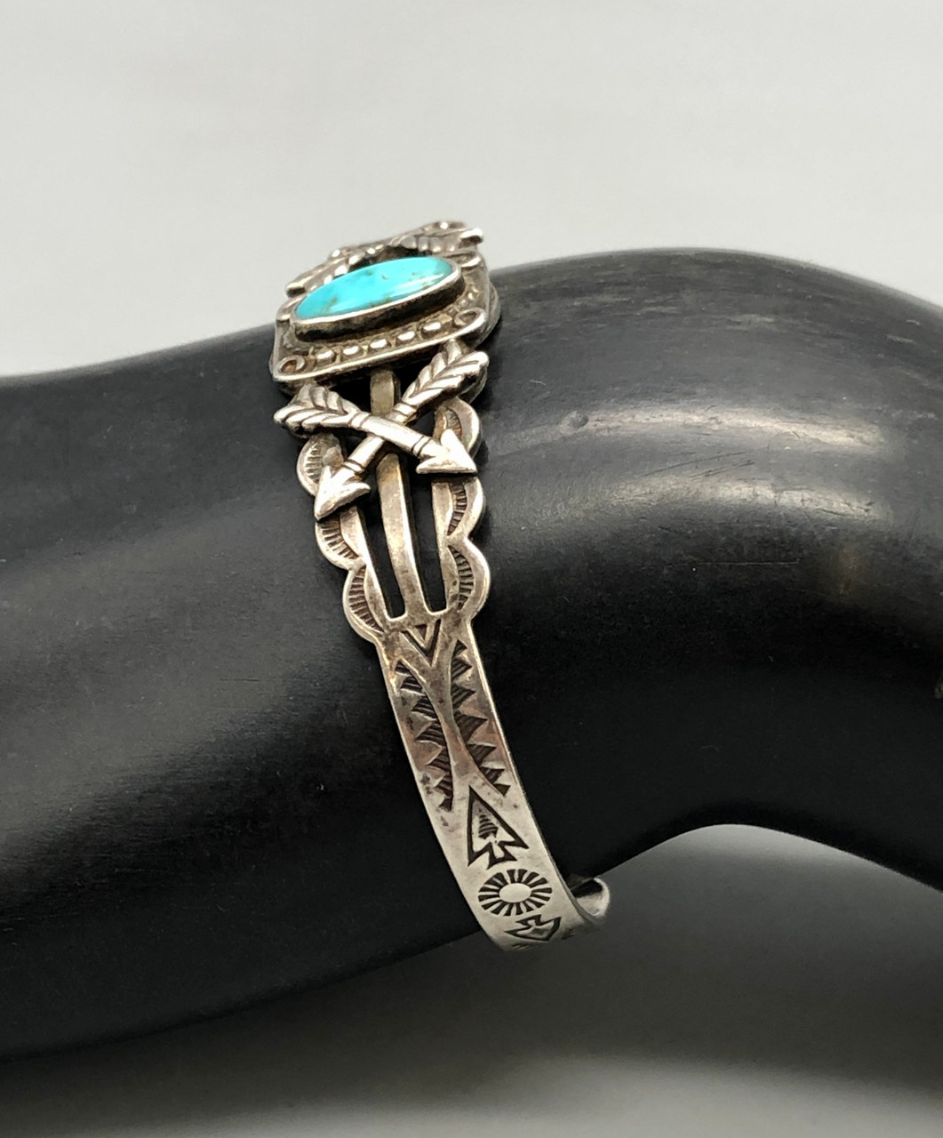 Maisels Trading Post 1930s Era Bracelet with Crossed Arrows Theme