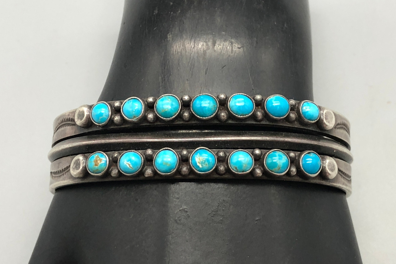 Two Row Turquoise Bracelet - #4