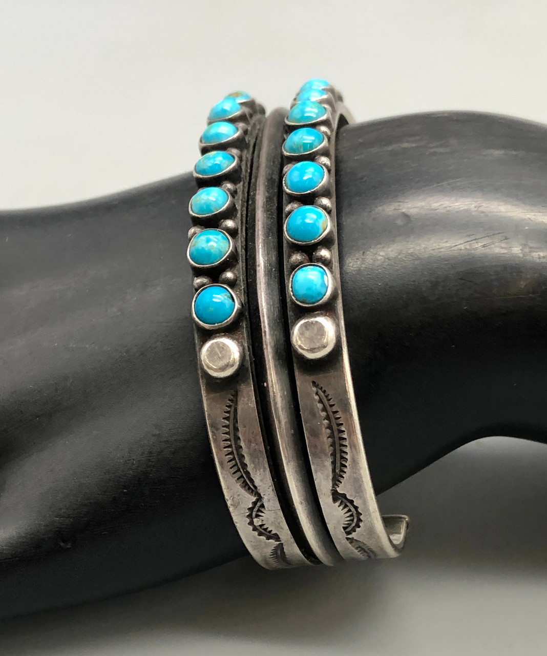 Two Row Turquoise Bracelet - #4