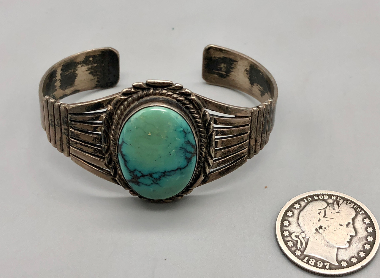 Circa 1940's Era Turquoise Bracelet