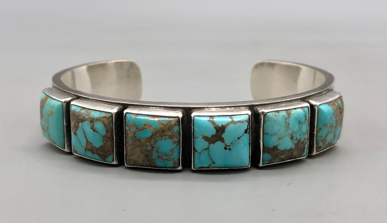 Sterling Silver and Turquoise Concho Belt by Kirk Smith