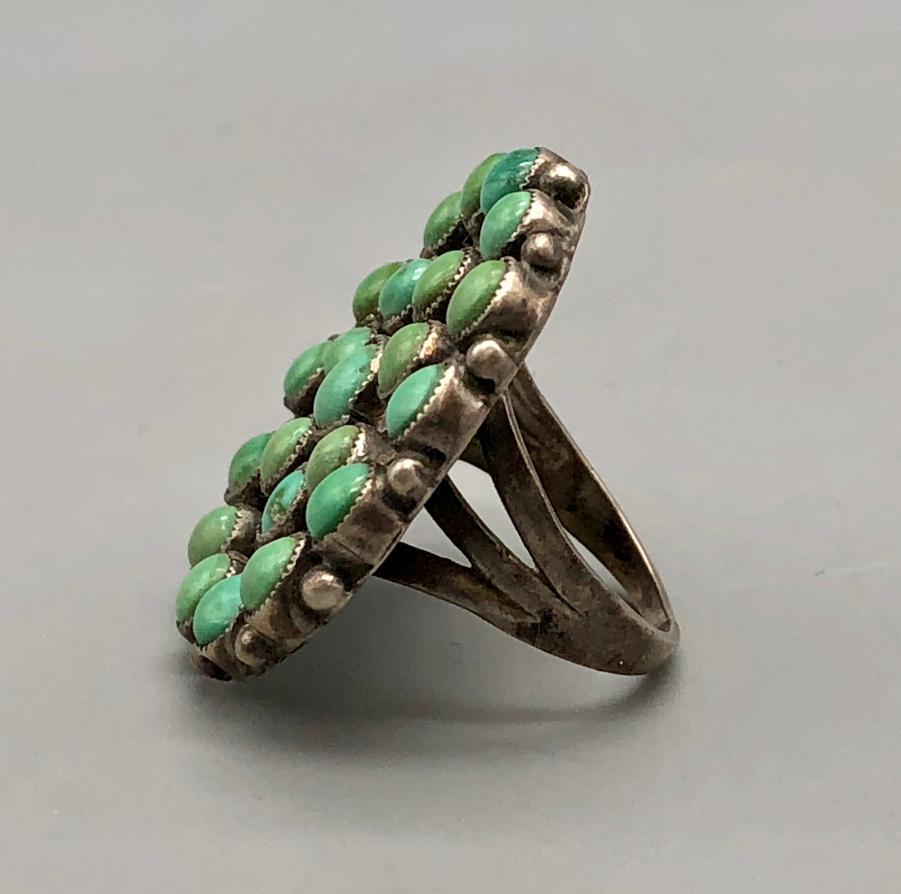 Vintage Turquoise Cluster Ring