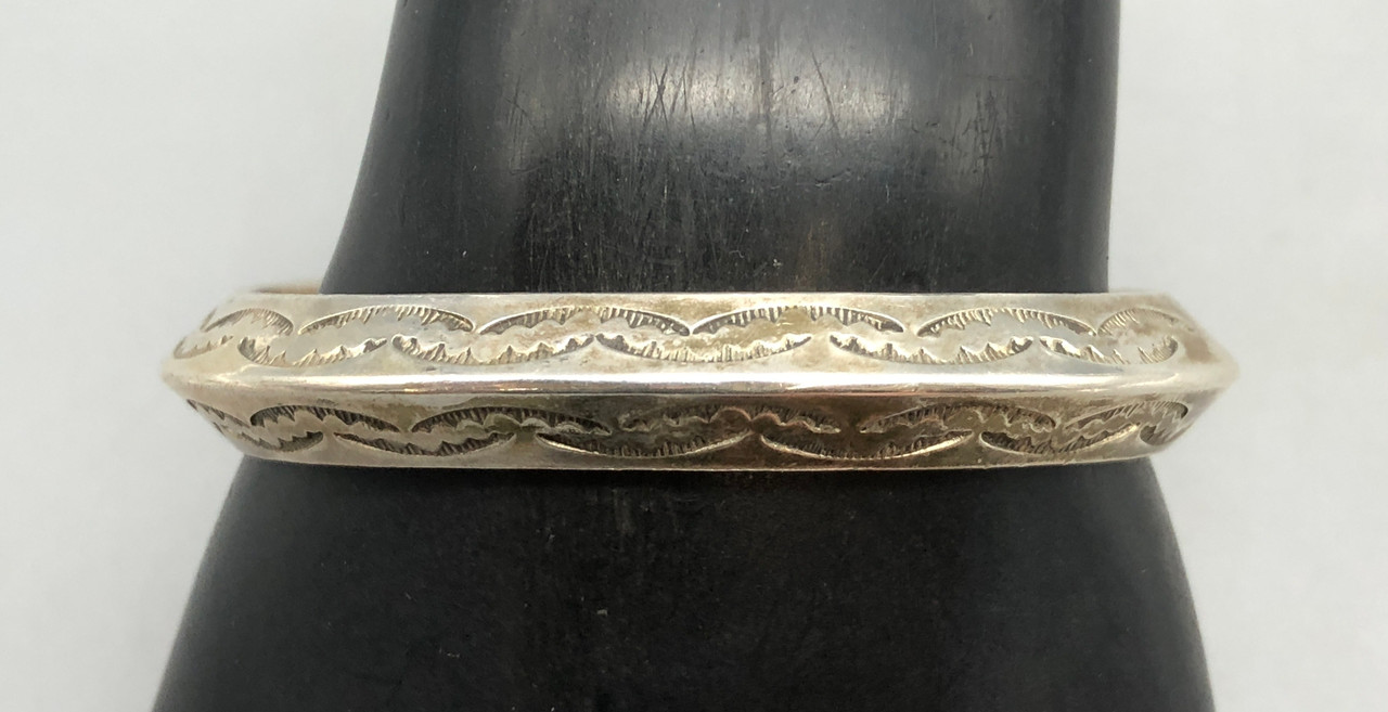 Smooth Thin Silver Cuff Bracelet