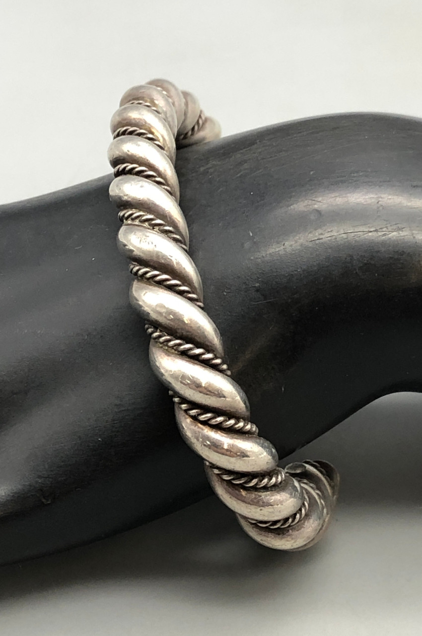 Silver Twisted Wire Bracelet - Zanfeld