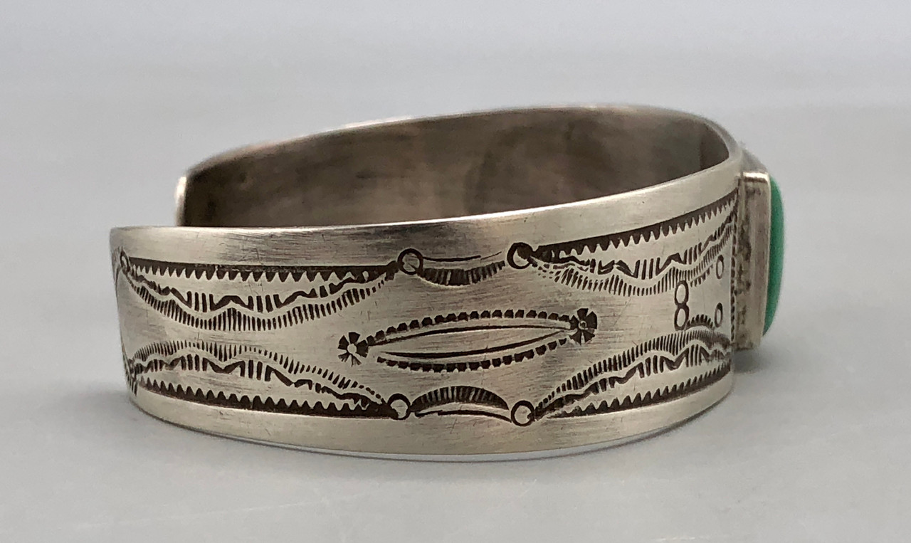 Great Older Turquoise Bracelet by Fred Peshlakai