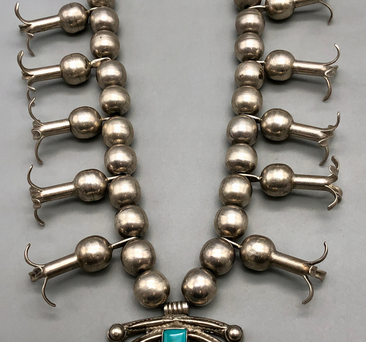 1930s special vintage NAVAJO スワティカ Circa 1920s To 1930s Handmade Squash Blossom Necklace