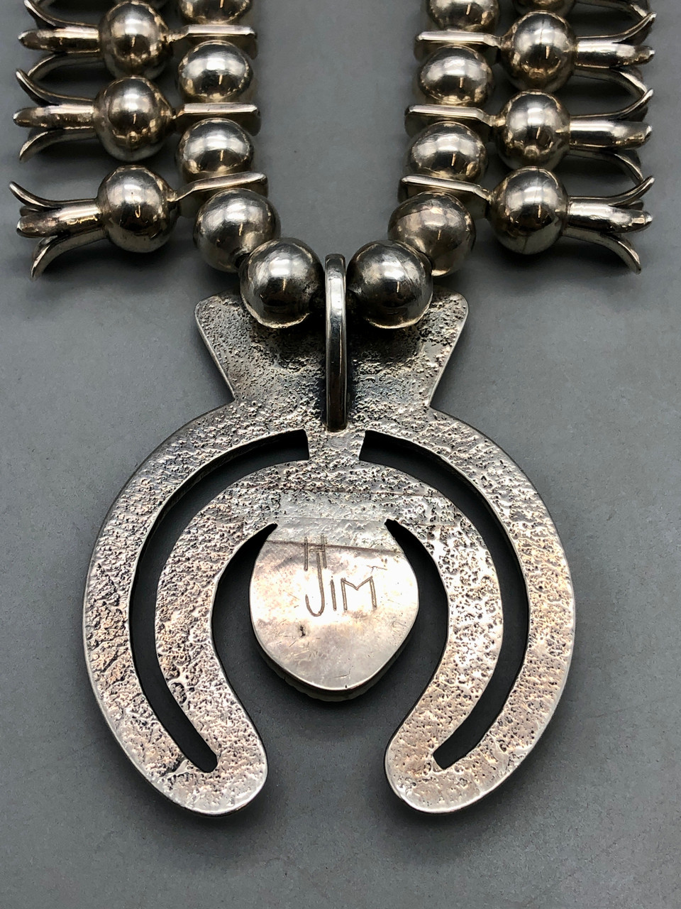 【未使用】Navajo Squash Blossom　ピアス　シルバー925 未使用】Navajo Squash Blossom ピアス シルバー925 Vintage Handmade