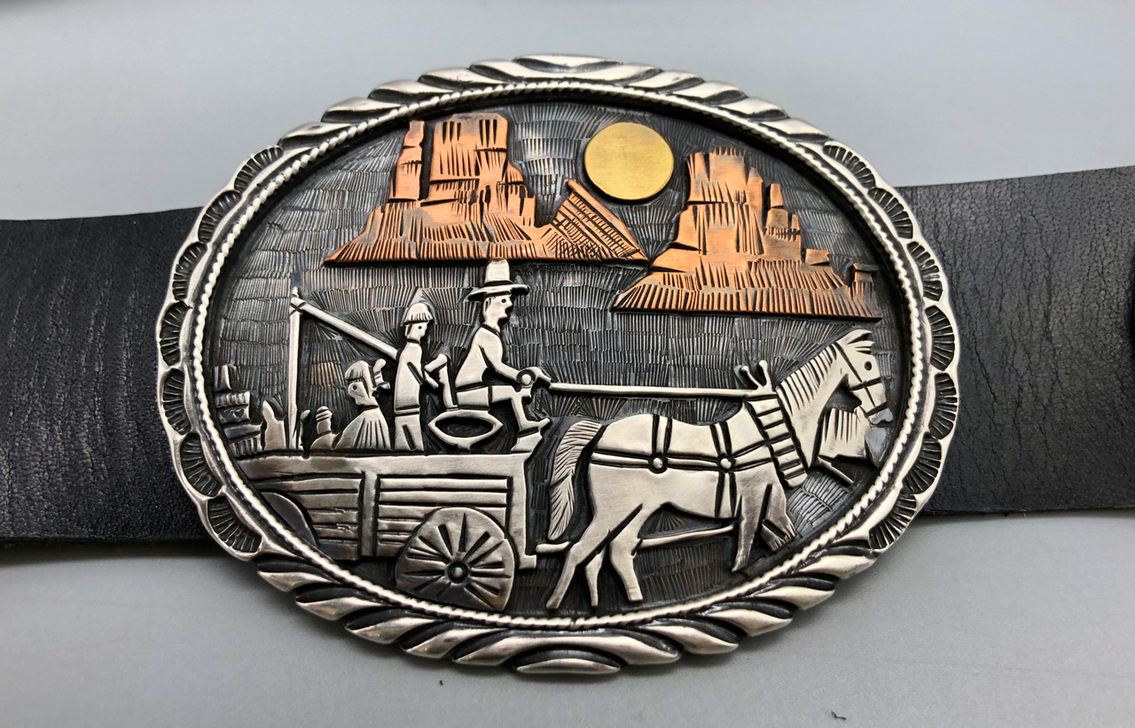 Wonderful Storyteller Concho Belt By Peterson