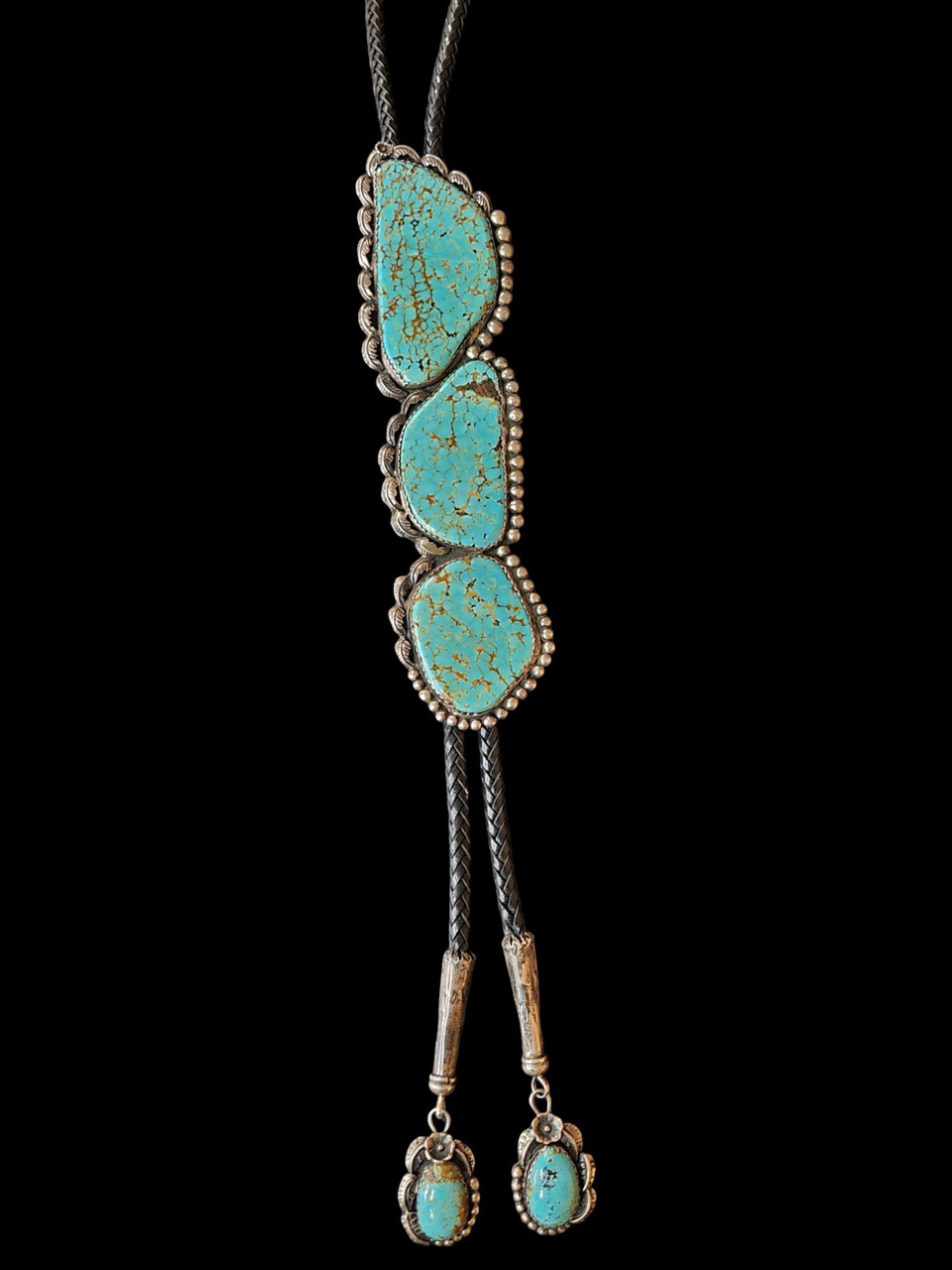 SOLD* Statement Turquoise Bolo Tie by Keyonnie Begay
