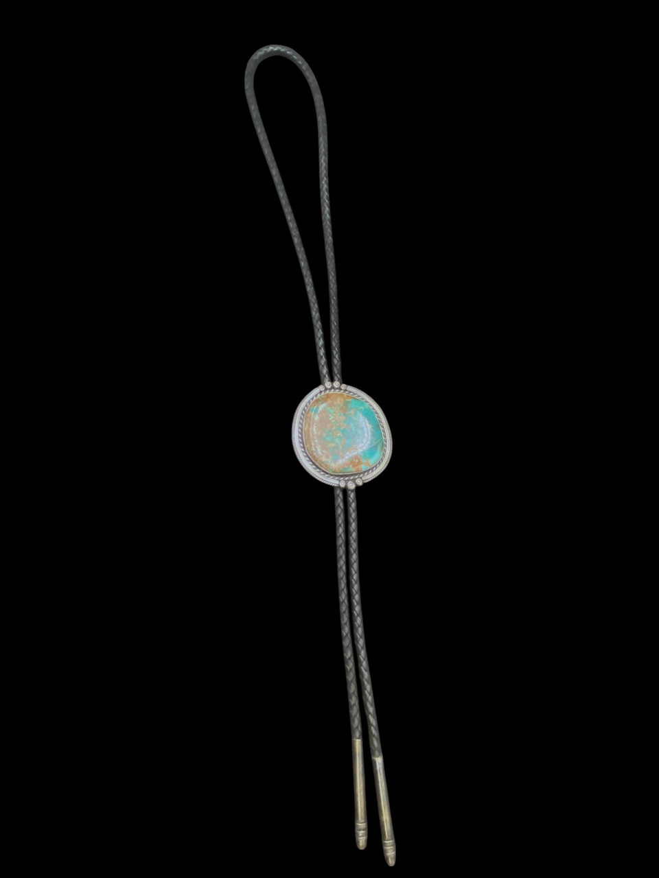 Tyrone Turquoise Bolo Tie By Nick Jackson