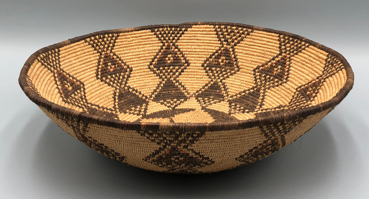 Antique Polychrome Apache Basket