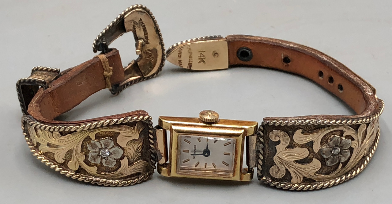 Vintage Bohlin 14K Gold Watch With Letterhead And Catalogs