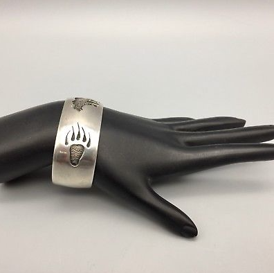 INCREDIBLE! EARLY **PRESTON MONONGYE** HOPI, STERLING SILVER