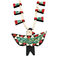 The Depression Era Thunderbird Tab Necklace