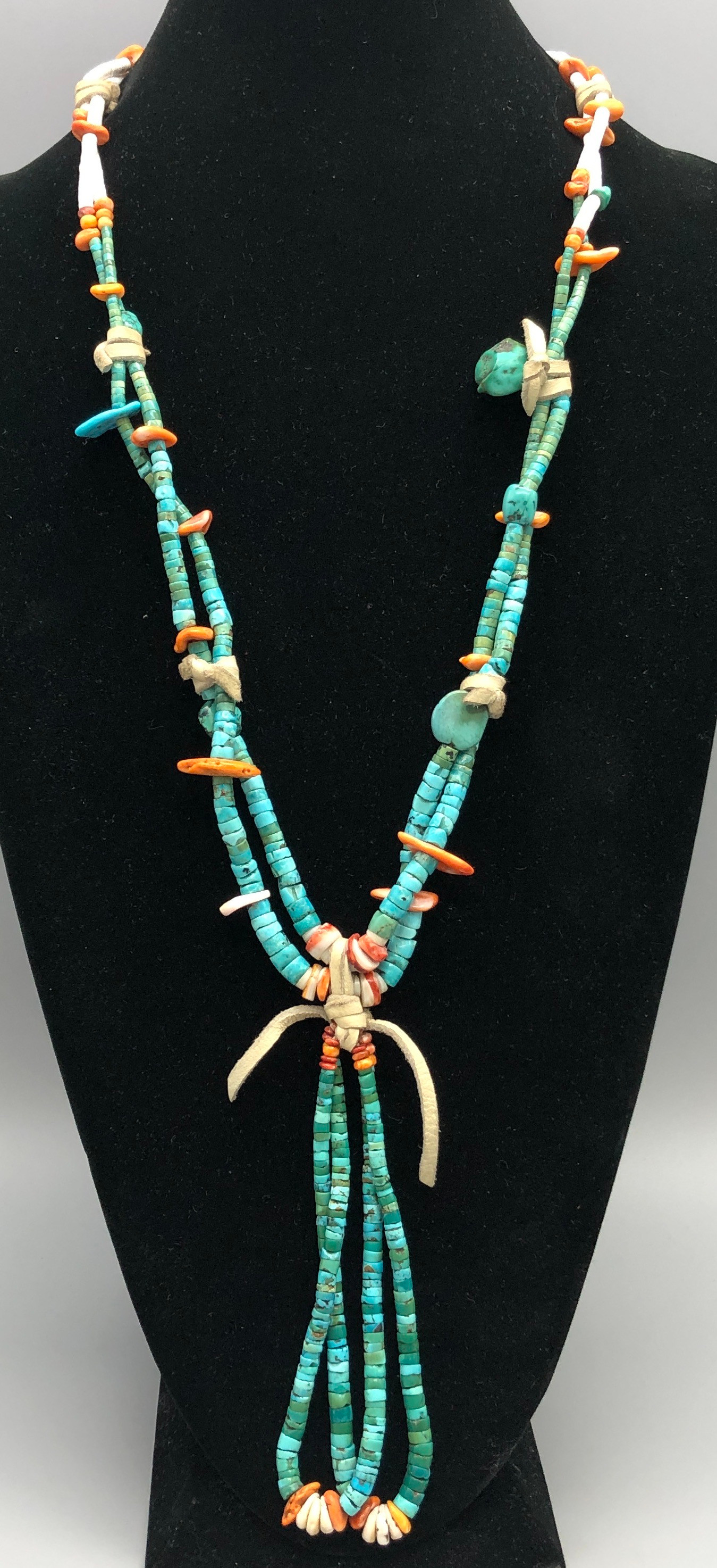 Necklace, Natural Stone, Jaclas, Turquoise, Vintage, 1298 main image 0