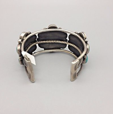 turquoise cluster cuff bracelet