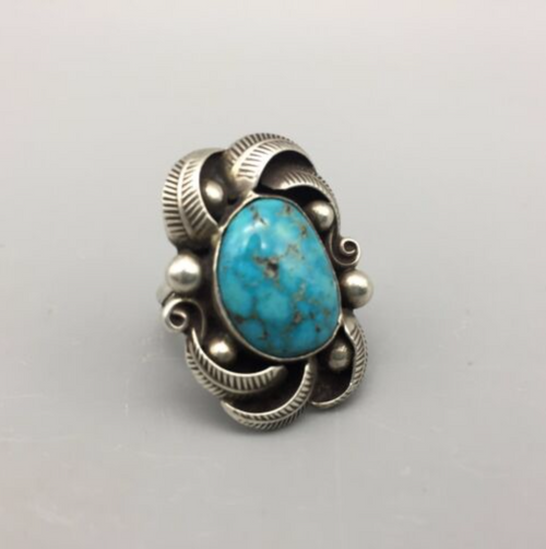 ring, turquoise, sterling silver, vintage