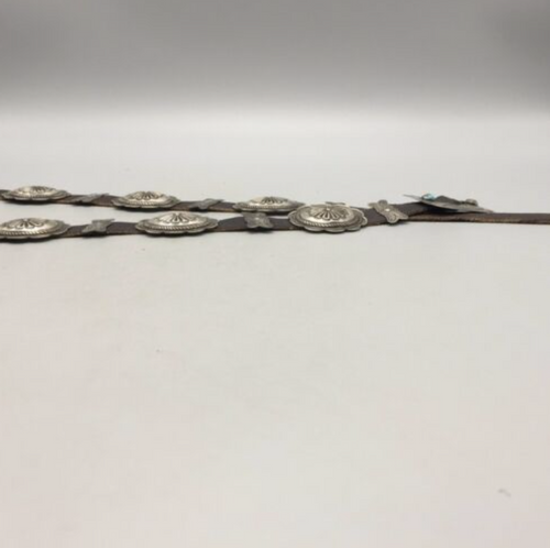 conco belt, sterling silver