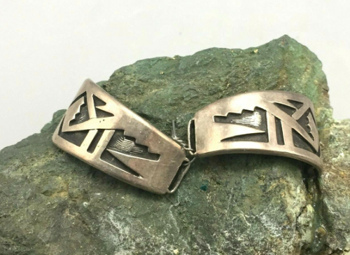 Sterling silver Hopi overlay