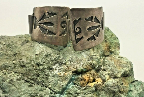 Silver overlay watch band