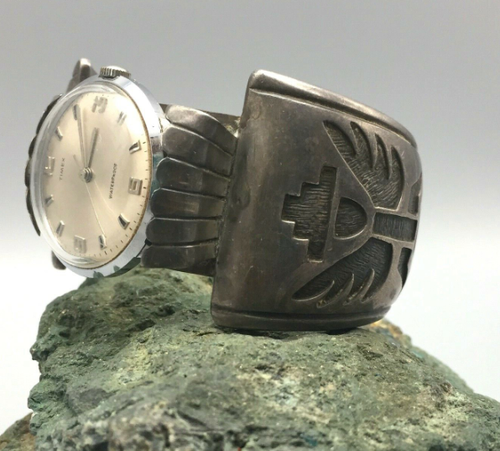 Vintage knifewing watch cuff