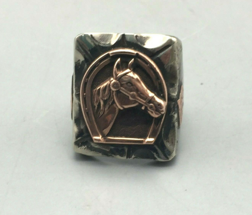 Copper and sterling silver ring from Mexico