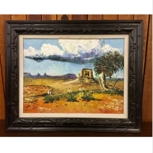 Jimmy Yellowhair, Navajo, Native American, Original art, framed, signed