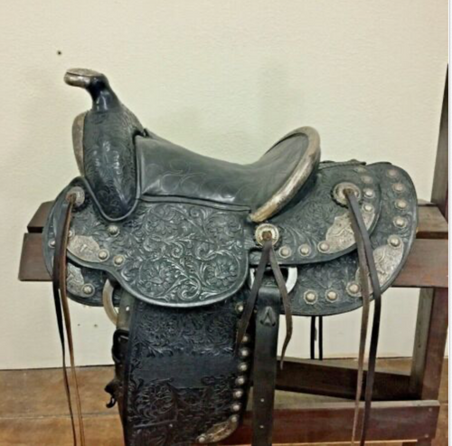 saddle, Bohlen, trophy, sterling silver, vintage, Bakersfield