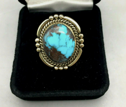 14k gold and bisbee turquoise ring