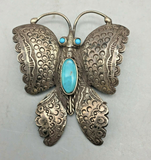 Fred Peshlakai butterfly pin