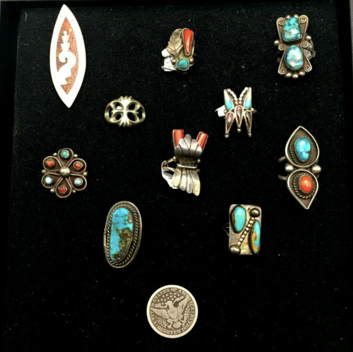 10 vintage rings
