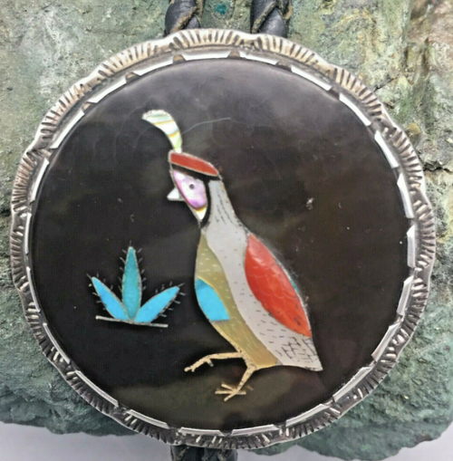 Quail bolo tie