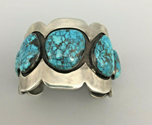 Sterling silver and Morenci turquoise  bracelet